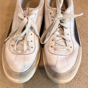 Puma Women’s White and Black Sneakers